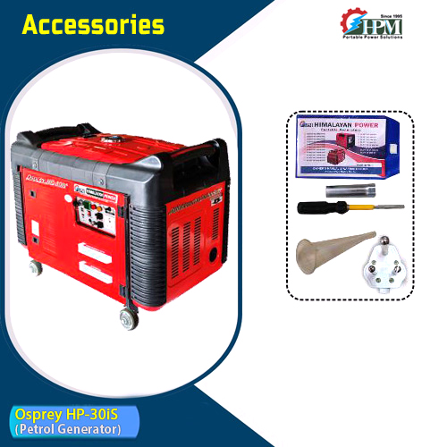 3 KVA Digital Inverter Petrol Generator with lpg , Recoil & Self Start,  Model Osprey HP-30is